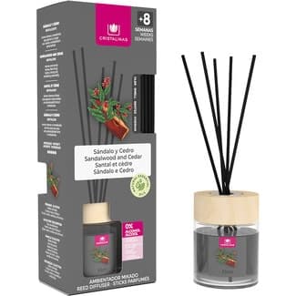 Ambientador Mikado Sándalo y Cedro 0% Alcohol  Cristalinas 40 ML