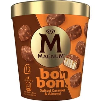 Bombones Helados Salted Caramel & Almond 12 Unidades Magnum Bonbon