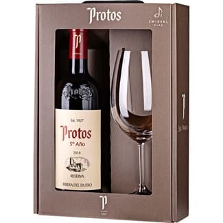 Vino Tinto Reserva DO Ribera del Duero con Regalo de una Copa Protos