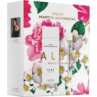 Alba Jazmine Blanco Estuche con Eau de Toilette Femenina + Vaporizador 20ml Vicky Martin Berrocal