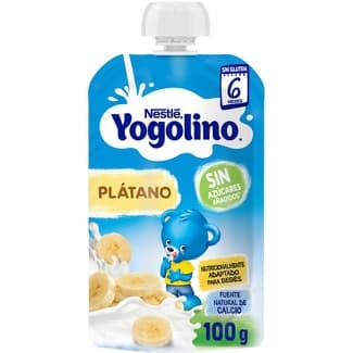 Bolsita de Plátano con Leche sin Gluten desde 6 Meses Nestle Yogolino