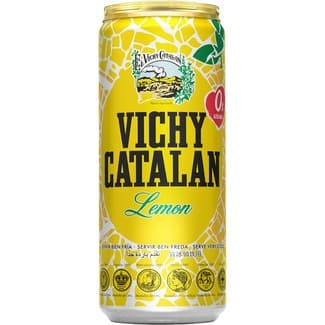 Agua Mineral Natural con Gas Sabor Limón  Vichy Catalan 33 CL