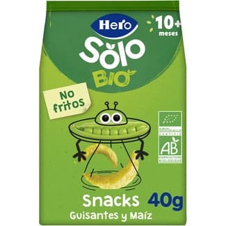 Snacks de Guisantes y Maíz Ecológicos desde 10 Meses Hero Solo