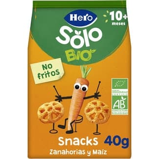 Snacks de Zanahorias y Maíz Ecológicos desde 10 Meses Hero Solo