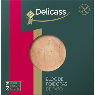 Bloc de Foie Gras de Pato sin Gluten Delicass
