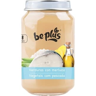Tarritos de Verduras con Merluza sin Gluten desde 6 Meses BE Plus