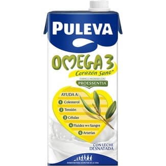 Bebida Láctea con Omega 3 Elaborada con Leche Desnatada sin Gluten  Puleva 1 L