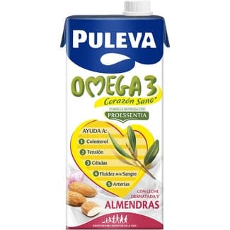 Bebida Láctea con Omega 3 Elaborada con Leche Desnatada y Almendras sin Gluten  Puleva 1 L
