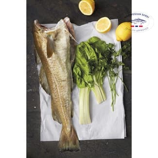 Bacalao Noruego Salvaje Skrei MSC por Medios o Enteros Peso Aproximado