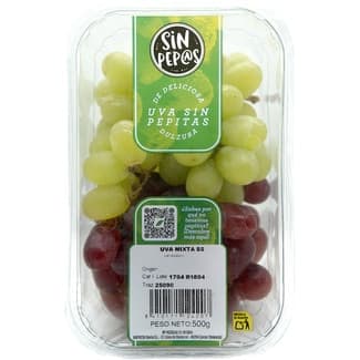 Uva Blanca y Rosada sin Semilla sin Pep@s