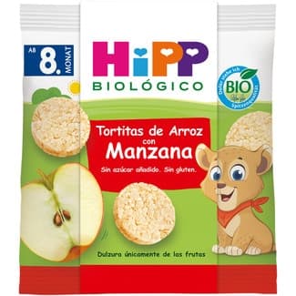 Aritos de Espelta y Avena con Maíz y Arroz Ecológicos sin Azúcar ni Sal Añadidas desde 8 Meses Hipp Biologico
