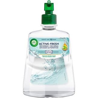 Ambientador Automático Difusor Active Fresh Nenuco con Aceites Esenciales  AIR Wick 1 Unidad