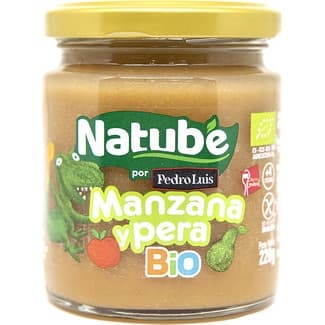 Tarrito de Manzana y Pera Ecológico sin Gluten desde 4 Meses Natube BIO