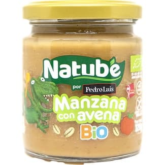 Tarrito de Manzana con Avena Ecológico sin Gluten desde 6 Meses Natube BIO