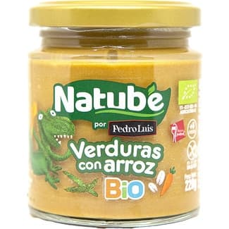 Tarrito de Verduras con Arroz Ecológico sin Gluten desde 6 Meses Natube BIO