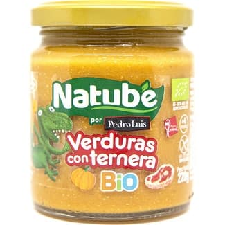 Tarrito de Verduras con Ternera Ecológico sin Gluten desde 6 Meses Natube BIO
