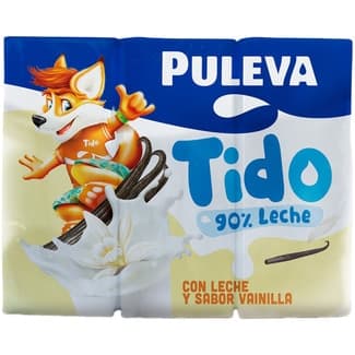 Batido Tido de Vainilla 90% de Leche sin Gluten Pack 6 Puleva