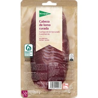 Cabeza de Lomo Curada en Lonchas sin Gluten el Corte Ingles