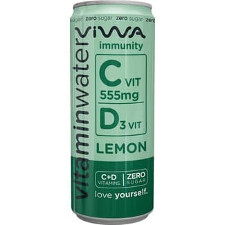 Vitamine Water Inmunity Agua con Vitaminas C y D3 Sabor Limón Zero Azúcar Viwa