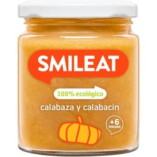 Tarrito de Calabaza y Calabacín 100% Ecológico sin Gluten desde 6 Meses Smileat