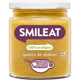 Tarrito de Guisito de Alubias 100% Ecológico sin Gluten desde 6 Meses Smileat