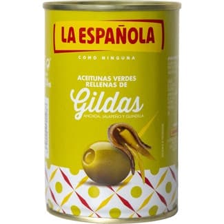 Aceitunas Rellenas de Anchoa Clásicas  la Española 130 G