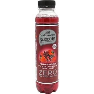 Agua Mineral Natural con Zumo de Frutos Rojos Zero Azúcares Añadidos (uva, Frambuesa, Fresa, Bayas de Sauco) SAN Benedetto 40 CL