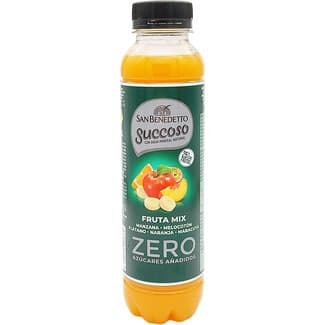Agua Mineral Natural con Zumo de Fruta Mix Zero Azúcares Añadidos (manzana, Melocotón, Platano,naranja y Maracuya) SAN Benedetto