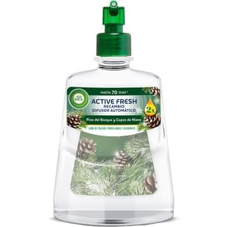 Active Fresh Ambientador Automático Pino del Bosque y Copos de Nieve con Aceites Naturales AIR Wick