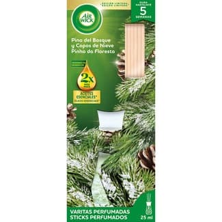 Ambientador Mikado Pino del Bosque y Copos de Nieve con Aceites Esenciales  AIR Wick 25 ML