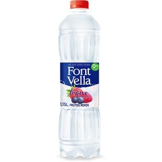 Agua Mineral Natural con Toque de Sabor Frutos Rojos 0% Azúcares  Font Vella 1.15 L