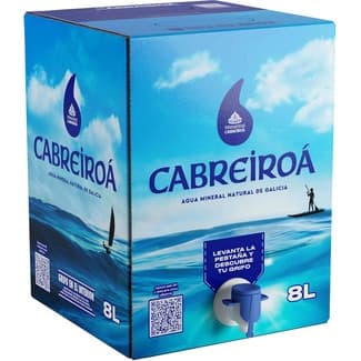 Agua Mineral Natural Bag In Box con Dispensador de Agua Cabreiroa 8 L