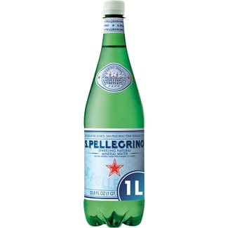 Agua Mineral Natural con Gas  SAN Pellegrino 1 L