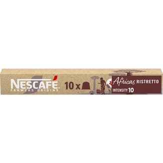 Africas Café Ristretto Intensidad 10 Compatibles con Máquinas Nespresso Nescafe Farmers Origins