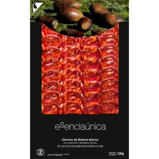 Chorizo de Bellota Ibérico en Lonchas sin Gluten Esenciaunica