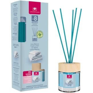 Ambientador Mikado Aroma Lino Blanco  Cristalinas 1 Unidad