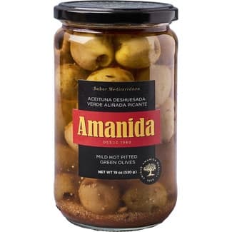 Aceituna Deshuesada Verde Picante  Amanida 240 G