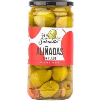 Aceitunas Gordal Aliñadas sin Hueso  la Sabrosita 350 G