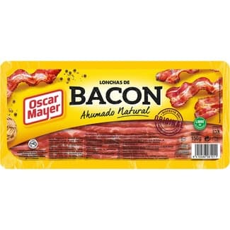 Bacon Semicocido y Ahumado Natural en Lonchas sin Gluten Oscar Mayer