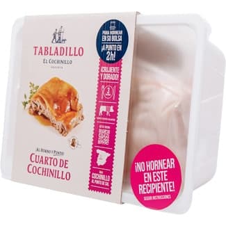 Al Horno y Punto Cuarto de Cochinillo de Asado Fácil  Tabladillo 1 KG