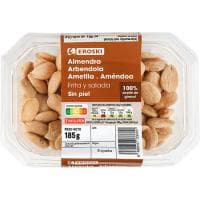 Almendras Repeladas Fritas Eroski, Tarrina 185 G