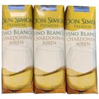 Vino Blanco Chardonnay DON Simon, Pack 3x25 Cl