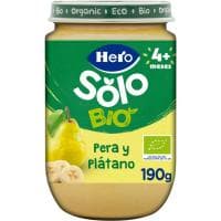 Tarrito Ecológico de Pera-plátano Hero, Tarro 190 G