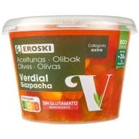 Aceitunas Gazpachas Eroski, Cubeta 300 G