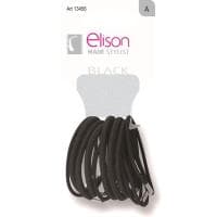 6+6 Elásticos Pequeños Negros Elison, Pack 1 Ud