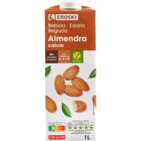 Bebida de Almendra con Calcio Eroski, Brik 1 Litro