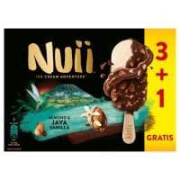 Helado Almendrado con Vainilla de Java Nuii, 3+1 Uds, Caja 268 G
