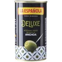 Aceituna Rellena de Anchoa Deluxe la Española, Lata 150 G
