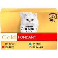 Alimento Gato Fondant Mix Mp Gourmet Gold, Pack 12x85 G