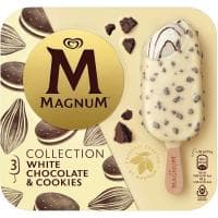 Bombón Choco Blanco&cookies Magnum, Caja 3 Uds